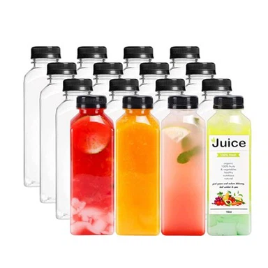 8oz Disposable Transparent Square Juice Fwj
