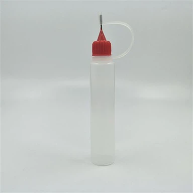 30 Ml, Squeezable Yas Lub raj mis Nrog Hlau Needle Dropper Thiab Menyuam-Resistant Cap, haum rau cov kua