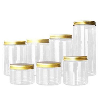 Clear Pet Round Wide Qhov ncauj Yas Yas 32 Oz