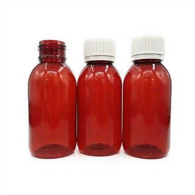 Pharmaceutical Grade PET Empty Syrup Yas Lub raj mis rau tshuaj kua